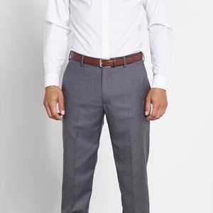 Mens Black Tux Belt Brown Leather NWT